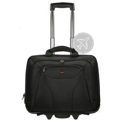 Enrico Benetti Computertaske p hjul 17" Sort