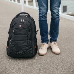 Enrico Benetti Rygsk p hjul 15" Sort 