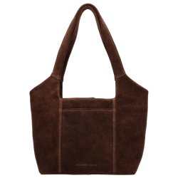 Hide & Stitches Brazos brun skuldertaske front