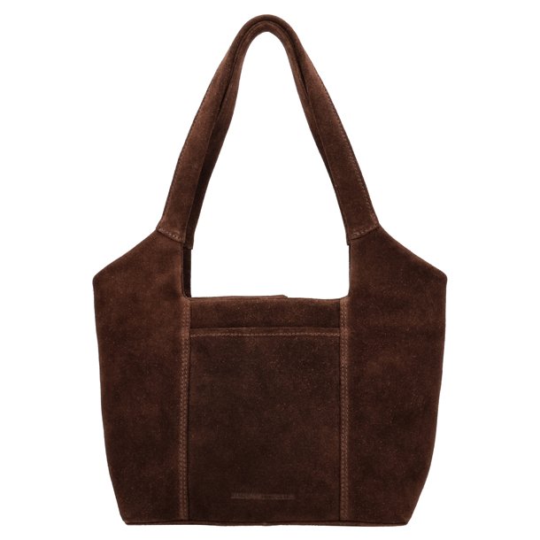 Hide & Stitches Brazos brun skuldertaske front