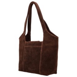 Hide & Stitches Brazos brun skuldertaske set fra siden