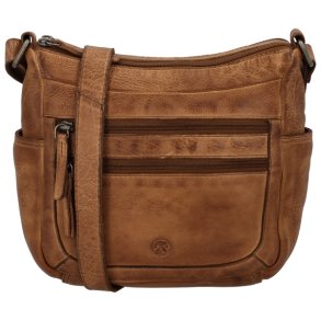 Hide & Stitches Paint Rock crossbody taske cognac – forside