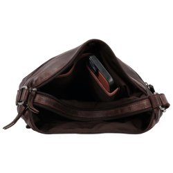 Indersiden af Hide & Stitches Paint Rock taske – hovedrum og lommer