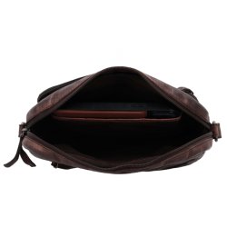 Inderside af ldertaske med mobilholder – Hide & Stitches Paint Rock