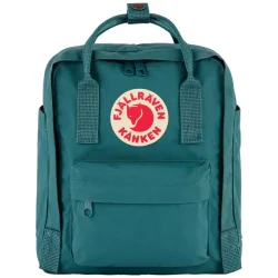 Fj�llr�ven K�nken Mini Teal bl�gr�n 7 liters rygs�k set forfra
