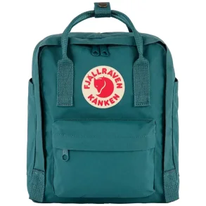 Fj�llr�ven K�nken Mini Teal bl�gr�n 7 liters rygs�k set forfra