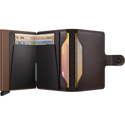 Secrid Miniwallet Original Chocolate – ben pung med plads til kort og sedler