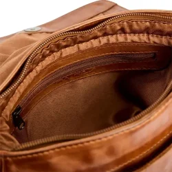 Pia Ries Mare Skuldertaske Cognac