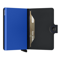 Secrid Slimwallet Black & Blue ben med kortindsats