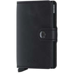 Secrid RFID Miniwallet Vintage sort kortholder i l�der set forfra