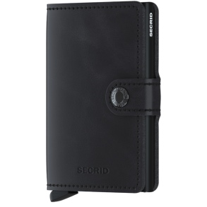 Secrid RFID Miniwallet Vintage sort kortholder i l�der set forfra