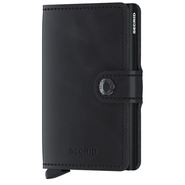 Secrid RFID Miniwallet Vintage sort kortholder i l�der set forfra