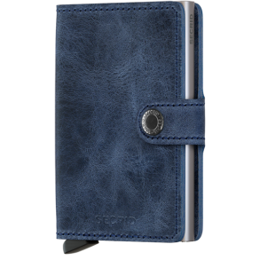 Secrid Miniwallet Vintage Blue – frontvisning