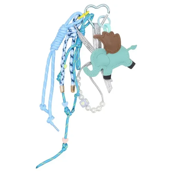 No Label Trendy charm lysebl� med dekorative snore og vedh�ng