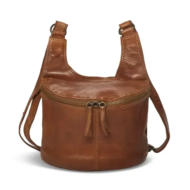 Pia Ries Noor Skuldertaske Cognac