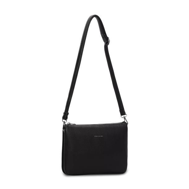 Puccini crossover taske i sort med justerbar skulderrem