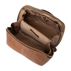 RE:DESIGNED Halima Small Toilettaske Walnut Kalv
