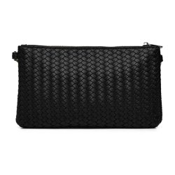 Rosemunde RBRemi Medium Clutch sort – bagside i flettet design