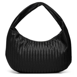 Rosemunde RBRemi medium skuldertaske sort elegant flettet stil