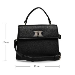 Rosemunde RBSanya medium hndtaske sort bagside med logo