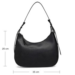 Rosemunde skuldertaske sort/slv