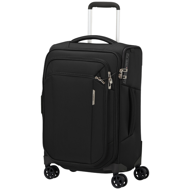 Samsonite Respark Spinner Ekspanderbar Kabinekuffert 55cm Ozone Black