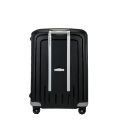 Sort Samsonite S'Cure 69 cm spinnerkuffert set bagfra med 360 hjul.