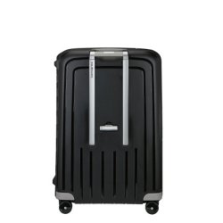 Sort Samsonite S'Cure 75 cm kuffert set bagfra med spinnerhjul og teleskophndtag.