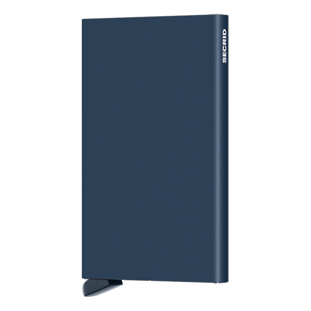 Secrid Cardprotector navy &ndash; lukket kortholder set forfra