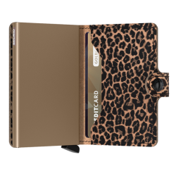 Secrid Miniwallet Leo beige &ndash; �ben pung med kort og seddelrum