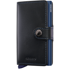 Secrid Miniwallet Original sort &ndash; lukket l�derpung med trykknap