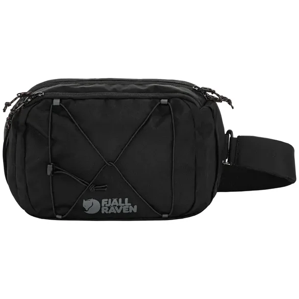 Fj�llr�ven Skule Sling 6 skuldertaske sort set forfra