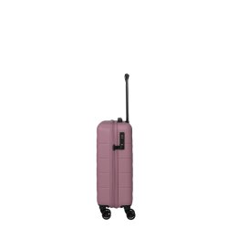 Travelite Goomera kabinekuffert 55 cm Smoky Rose set fra siden med TSA-ls