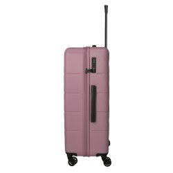 Skyline by Travelite Goomera 77 cm kuffert Smoky Rose set fra siden med TSA-ls