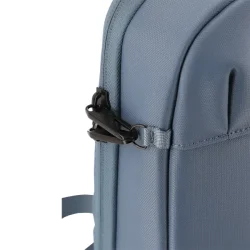 Travelite Workfloow crossover denim blue detalje af lynl�s