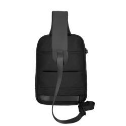 Travelite Workfloow crossover sort sikkerhedslomme bagp�gside med sikkerhedslomme