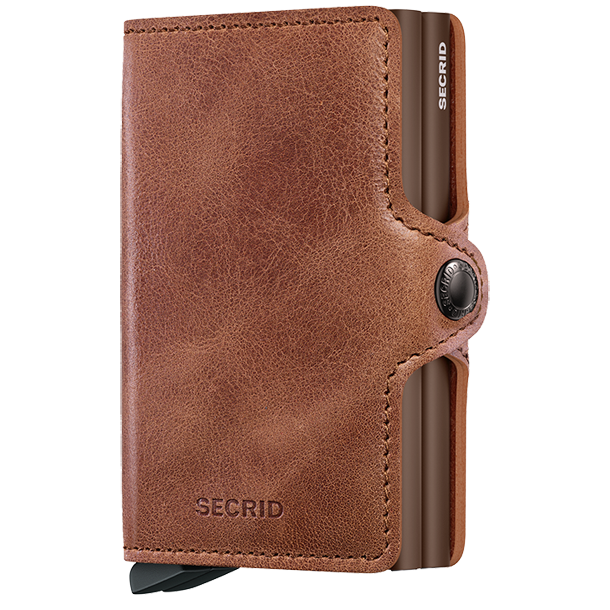 Secrid Twinwallet Vintage Cognac-Brown forside lukket