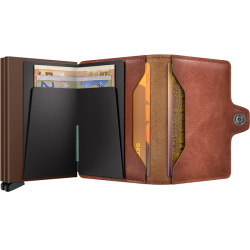 Secrid Twinwallet Vintage Cognac-Brown med plads til sedler og kort