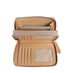 Valentino Lady Re zip-around damepung Natur/Multicolor