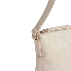 Valentino Pansy skuldertaske Ecru/Beige