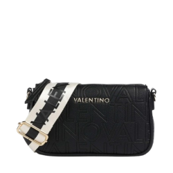 Valentino Pansy skuldertaske i Sort Kunstlder