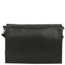 Gr�n Adax Amalfi Sandra skuldertaske i l�der set forfra