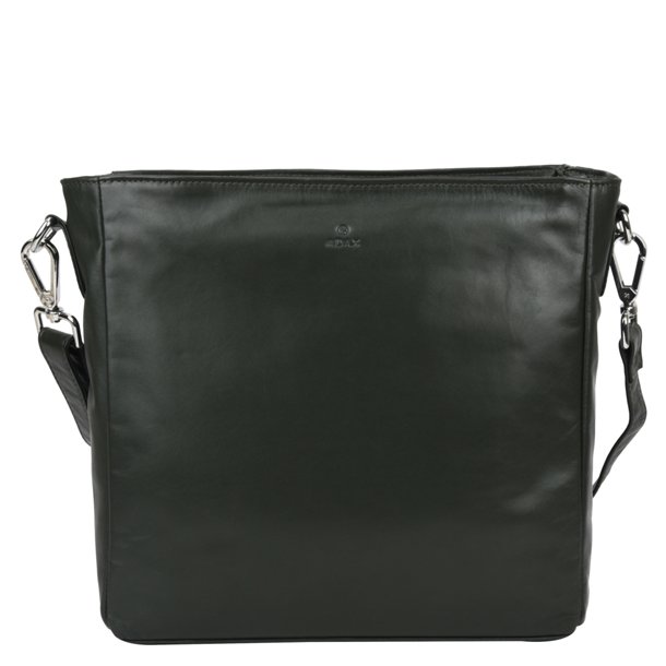 Adax Amalfi Olga skuldertaske i gr�n l�der set forfra