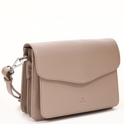 Adax Cormorano Zafira skuldertaske i desert l�der set fra siden