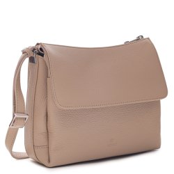 Adax Cormorano Maiken skuldertaske i desert l�der set fra siden