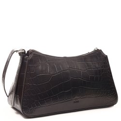 Adax Teramo Elin skuldertaske i m�rkebrun l�der set fra siden