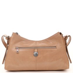 Adax Milano Cecilia skuldertaske sand set bagfra med lynl�slomme