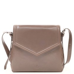 Adax Milano Nia skuldertaske i elephant l�der set forfra