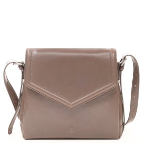 Adax Milano Nia skuldertaske i elephant l�der set forfra