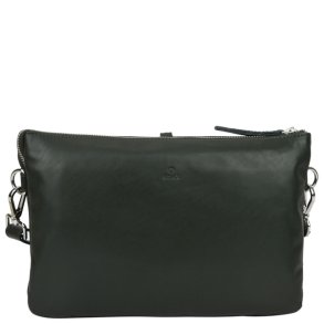 Adax Amalfi Eva skuldertaske i gr�n l�der set forfra